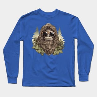 Dope Sasquatch in Nature Long Sleeve T-Shirt